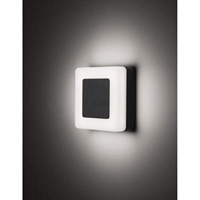 Lyora Vierkante wandlampTune zwart - 9529721