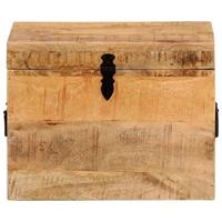Opbergbox 39x28x31 cm massief mangohout - thumbnail