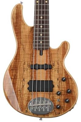 Lakland Skyline 55-02 Deluxe Natural Gloss Spalted Maple Top 5-snarige elektrische basgitaar