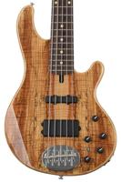 Lakland Skyline 55-02 Deluxe Natural Gloss Spalted Maple Top 5-snarige elektrische basgitaar - thumbnail