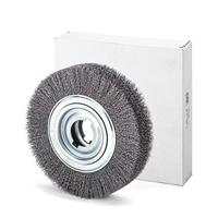 Lessmann Ronde borstel | d. 250 mm draaddikte 0,35 mm | staal 60 mm | 3600 min-¹ | 1 stuk - 377053 - 377053 - thumbnail