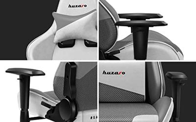 Huzaro Force 6.2 PC-gamestoel Kuipzitje Grijs, Wit
