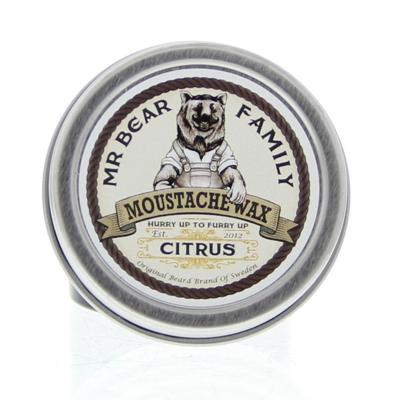 Mr Bear Family Beard Care Moustache Wax Citrus 30ml