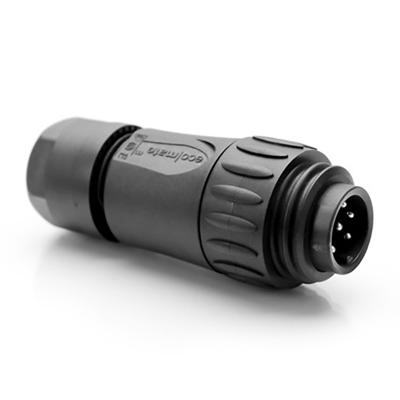 Amphenol C01630H00610012 Ecomate Connector | Male | Recht | Soldeer | Silver Plated | Zwart