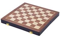 Engelhart Essenhouten schaakspel opklapbaar - 38,5x38,5x5,8cm - thumbnail