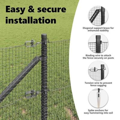 VidaXL Afrasteringspaal grijs 25 x 0,5 m (16 x 16 mm gaas) staal VidaXL Afrasteringspaal grijs 25 x 0,5 m (16 x 16 mm gaas) staal