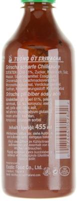 Sriracha - Chilisaus Fles - 455ml Sriracha - Chilisaus Fles - 455ml
