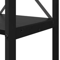 Boekenkast Zwart eiken 60 x 30 x 118 cm Bewerkt hout - thumbnail