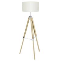 Eglo Landelijke vloerlampLantada 106cm Tripod hout met beige - 44114 - thumbnail