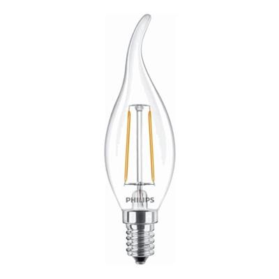 Philips LED tipkaars E14 2-25W 2700K filament helder - LED3723 Philips LED tipkaars E14 2-25W 2700K filament helder - LED3723