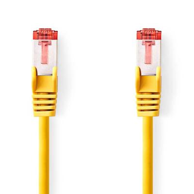 Nedis CAT6 Netwerkkabel | RJ45 Male | RJ45 Male | S/FTP | 3.00 m | Rond | LSZH | Geel | Label - CCGL85221YE30