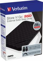 Verbatim Store n Go Portable SSD 256 GB Externe SSD harde schijf USB-C Zwart 53249 - thumbnail