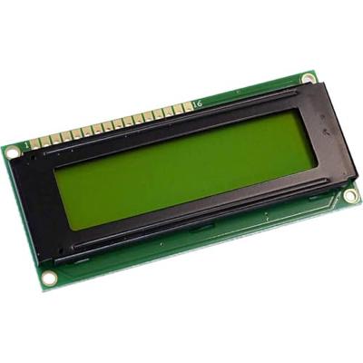 Display Elektronik LC-display Geel-groen 16 x 2 Pixel (b x h x d) 80 x 36 x 7.6 mm DEM16216SYH-PY