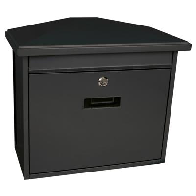 Basic wandbrievenbus met krantenvak Zamoran - antraciet