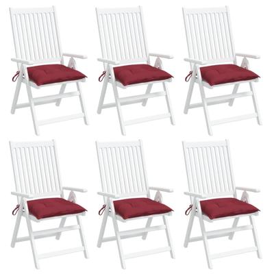 VidaXL Palletkussens 6 st 50x50x7 cm oxford stof wijnrood VidaXL Palletkussens 6 st 50x50x7 cm oxford stof wijnrood
