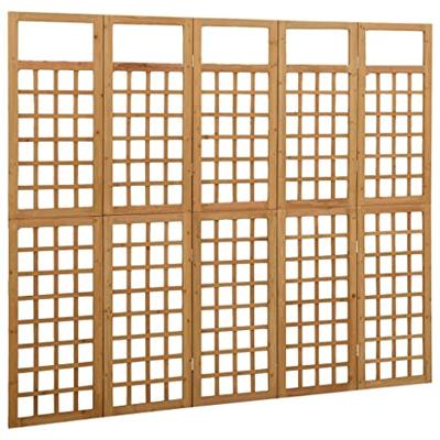Kamerscherm/trellis met 5 panelen 201,5x180 cm vurenhout Kamerscherm/trellis met 5 panelen 201,5x180 cm vurenhout