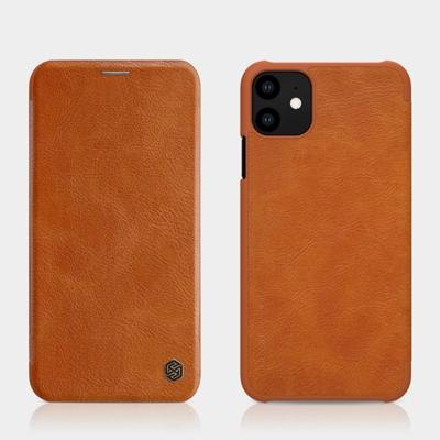 NILLKIN QIN Series Crazy Horse Texture Horizontal Flip Leather Case with Card Slot(Brown)
