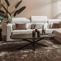 Tower Living Deens Ovale Salontafel 'Silvi' Mangohout, 130 x 70cm, kleur Zwart - thumbnail