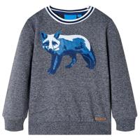 VidaXL Kindertrui 140 gemêleerd marineblauw - thumbnail