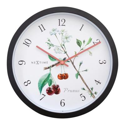 NeXtime NE-4314 Buitenklok Prunus 30.5 cm Zwart/Wit NeXtime NE-4314 Buitenklok Prunus 30.5 cm Zwart/Wit