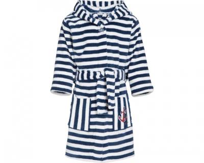 Playshoes badjas Streep Blauw Wit-146-152