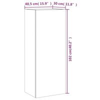 Tv-wandmeubel 40,5x30x102 cm bewerkt hout betongrijs - thumbnail