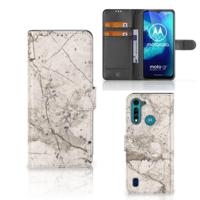 Motorola G8 Power Lite | Bookcase | Marmer Beige - thumbnail