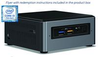 Intel NUC NUC7i3BNHXF 7th gen Intel® Core i3 i3-7100U 4 GB DDR4-SDRAM 1000 GB HDD Nettop Black, Grey Mini PC Windows 10 Home - Intel NUC NUC7i3BNHXF, 2.4 GHz, 7th gen Intel® Core i3, i3-7100U, - thumbnail