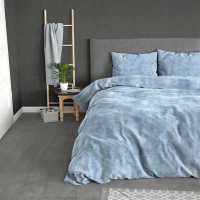 Sleeptime Flanel Washed Cotton Blauw 200 x 200/220 cm