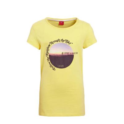 s.Oliver T-shirt met printopdruk lichtgeel s.Oliver T-shirt met printopdruk lichtgeel