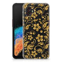 Samsung Galaxy Xcover 6 Pro | TPU Case | Gouden Bloemen - thumbnail