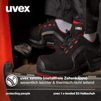 uvex 1 support 8516242 Lage veiligheidsschoenen ESD S3 Schoenmaat (EU): 42 Rood/zwart 1 paar - thumbnail