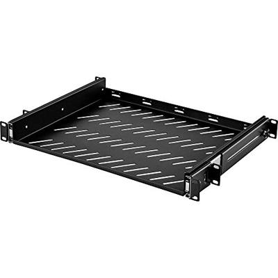Renkforce RF-3432148 19 inch Apparaatbodem voor patchkast 1 HE Uittrekbaar Geschikt voor kastdiepte: vanaf 400 mm Zwart