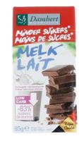 Damhert Minder Suikers Chocoladetablet Melk - thumbnail