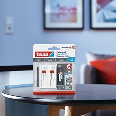 Muurbeugel TESA 77774 1 kg Sticker Spijkers Wit Muurbeugel TESA 77774 1 kg Sticker Spijkers Wit