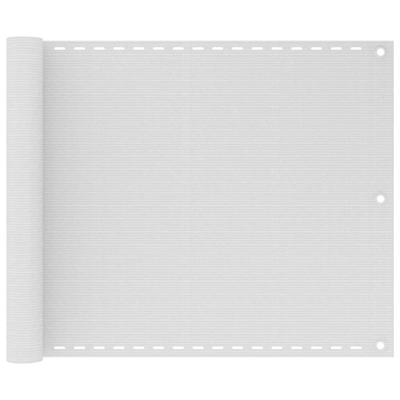 Balkonscherm 75x300 cm HDPE wit