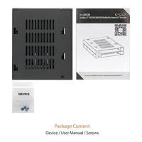 Icy Dock MB522SP-B 2x2,5 trayless hotswap mobile rack voor externe 3,5 - thumbnail