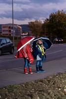 Playshoes regencape rood Maat - thumbnail