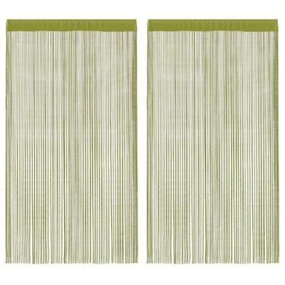 VidaXL Draadgordijnen 100x250 cm groen 2 st