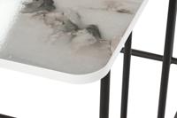 Set van 2 tafels DKD Home Decor Wit Zwart 51 x 43 x 49 cm - thumbnail