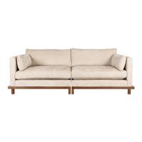 Zuiver 3-zits Bank 'Blossom' Eikenhout en stof, kleur Zand - thumbnail