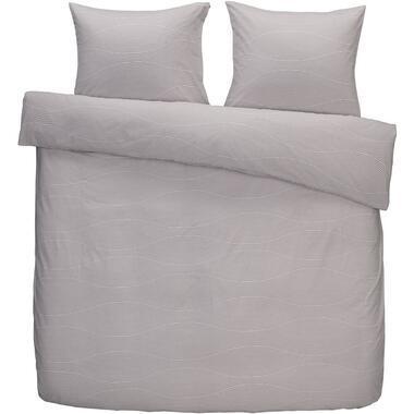 Dekbedovertrek Luxor - taupe - 200x200/220 cm - Leen Bakker