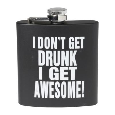 Flacon awesome - zwart/wit - 11.2x9.4x2.2 cm