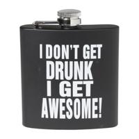 Flacon awesome - zwart/wit - 11.2x9.4x2.2 cm - thumbnail