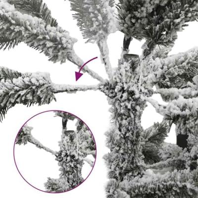 VidaXL Kunstkerstboom met 150 led wit 120 cm pvc en metaal en plastic