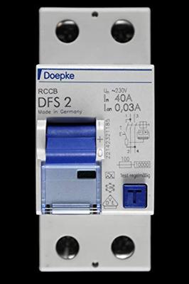 Doepke 09134601 DFS2 040-2/0,03-A 2polig 40/0,03A Aardlekschakelaar A 2-polig 40 A 0.03 A 230 V Doepke 09134601 DFS2 040-2/0,03-A 2polig 40/0,03A Aardlekschakelaar A 2-polig 40 A 0.03 A 230 V