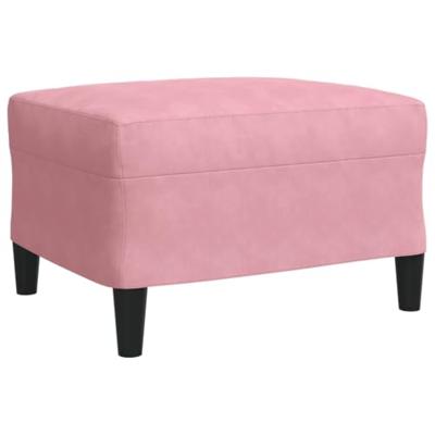 4-delige Loungeset met kussens fluweel roze
