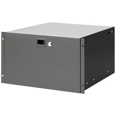 Adam Hall 87406 racklade 6U staal met slot