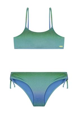 Shiwi Zomer bikini meisjes - groen glitter - Liv - scoop set