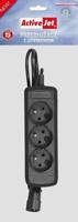 Activejet COMBO-IEC-3G/1.5M_ext power uitbreiding 1,5 m 3 AC-uitgang(en) Binnen Zwart - thumbnail